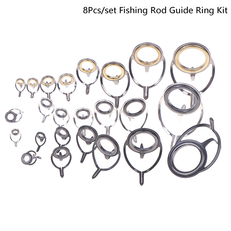 8Pcs Fishing Tackle Stainless  - đánh giá và giá Fishing Rod Tip Replacement