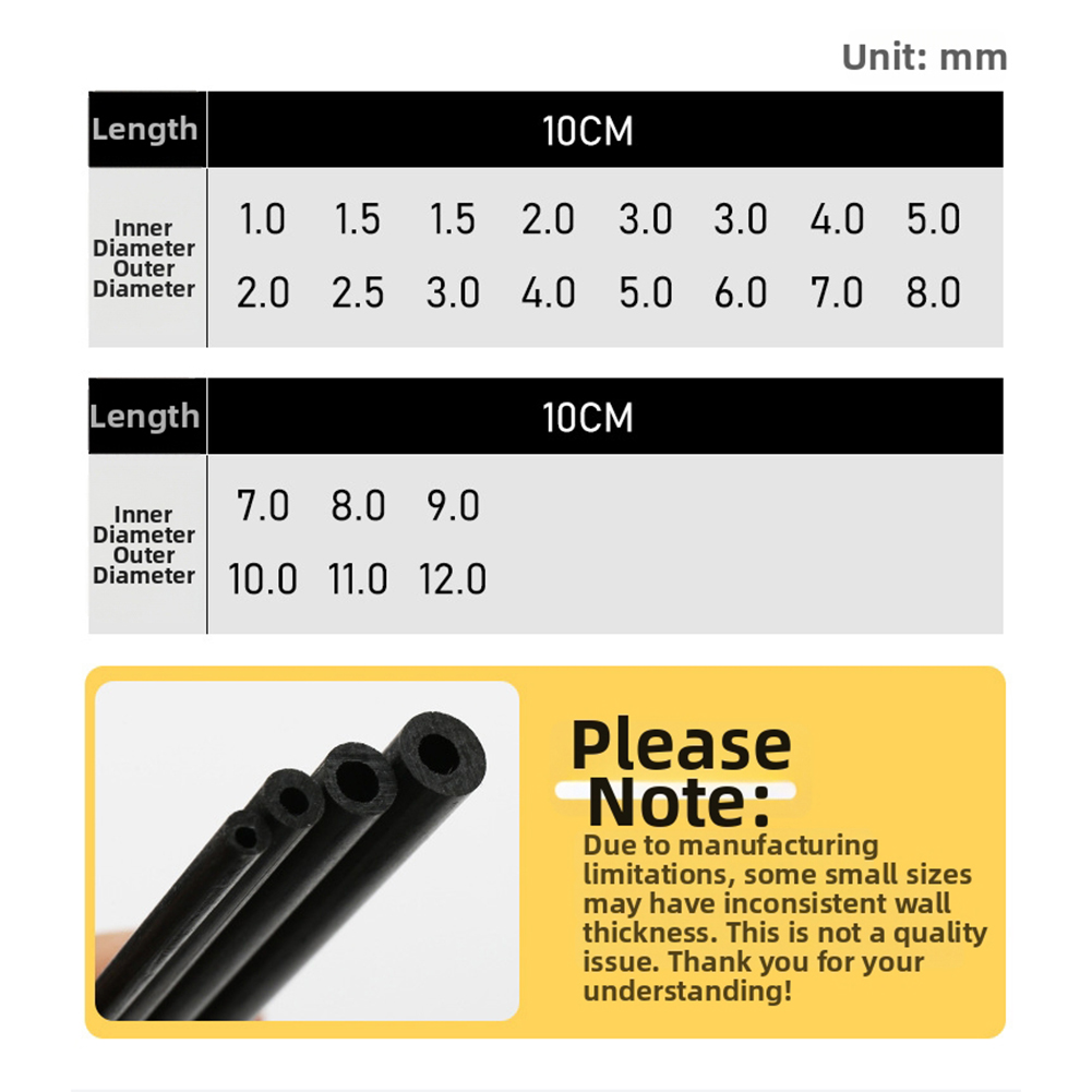 10cm Black Hollow Carbon Fiber - đánh giá và giá Fishing Rod Tip Replacement