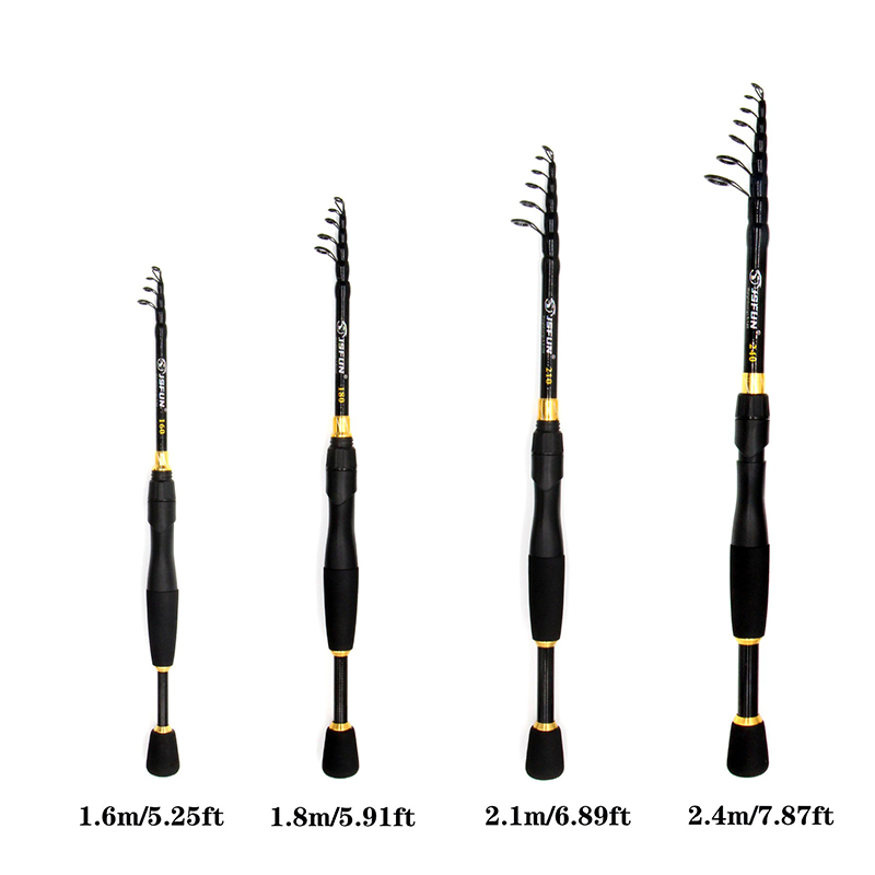 JSFUN Telescopic Fishing Rod   - đánh giá và giá Fishing Rod Combo